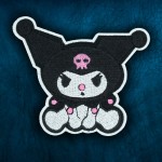 Lindo diablo gatito parche bordado Cosplay regalo Anime bordado 2